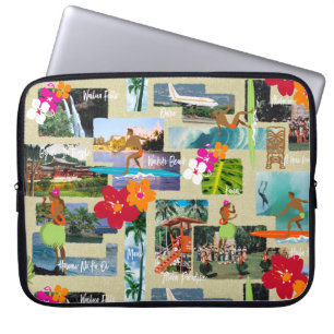 Aloha Paradise Hawaiian  Briefkaart Wetsuit Laptop Sleeve