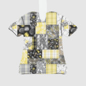 Aloha Patchwork Hawaiian Tropical Aloha Shirt Grey (dos)
