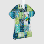 Aloha Patchwork Hawaiian Tropical Aloha Shirt-Turq (devant)