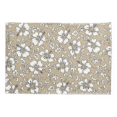 Aloha Patchwork Hawaiian Tropische Prints - Neutra Kussensloop (Achterkant)