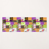 Aloha Patchwork Hawaiian Tropische Prints - Violet Yogamat (Voorkant (horizontaal))