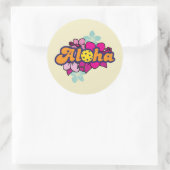 Aloha Pickleball Ronde Sticker (Tas)
