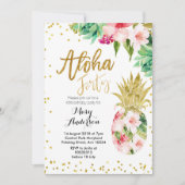 Aloha Pineapple 40e anniversaire Invitation (Devant)