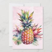 Aloha Pineapple Anniversaire Fête Invitation (Dos)