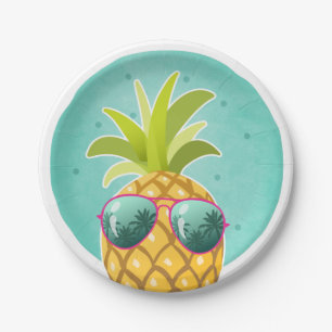 Aloha Pineapple Birthday Paper Bord Tropische Luau