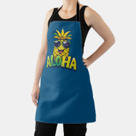 Aloha Pineapple Collectie Blauwgroen Schort