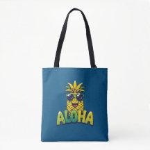 Aloha Pineapple Collectie Blauwgroen Schouder Canv