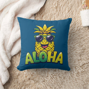 Aloha Pineapple Collectie Blauwgroen Sierkussen