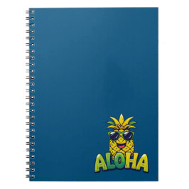 Aloha Pineapple Collectie Blauwgroen Spiral Notiti Notitieboek