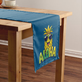 Aloha Pineapple Collectie Blauwgroen Tafelloper