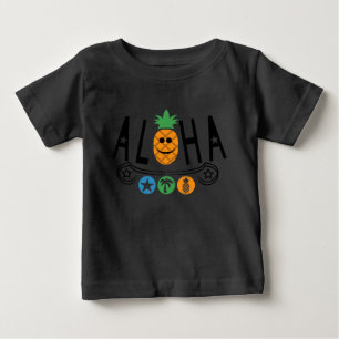 Aloha Pineapple Design - Baby Fine Jersey T-Shirt