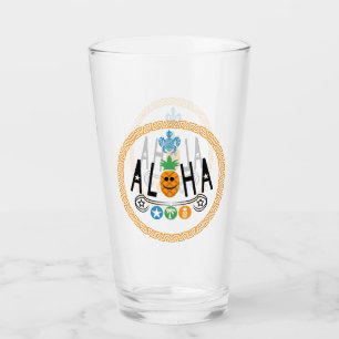 Aloha Pineapple Design - Coupe de verre 16oz