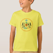 Aloha Pineapple Design - T-shirt de base pour enfa (Devant)