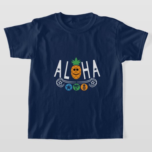 Aloha Pineapple Design - T-shirt de base pour enfa (Poser)