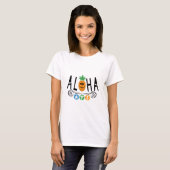 Aloha Pineapple Design - Women's Basic T-Shirt (Voorkant volledig)