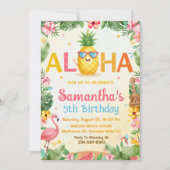 Aloha Pineapple Party Anniversaire Invitation (Devant)