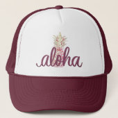 Aloha Pineapple Trucker Hat Pet (Voorkant)