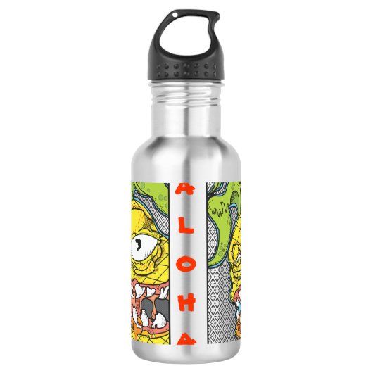Aloha Pineapple Waterfles (Voorkant)