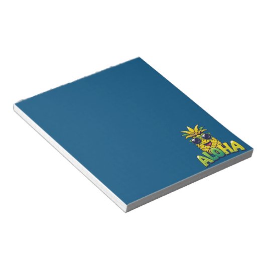 Aloha Pineappy Collection Bloc-notes Turquoise (Incliné)