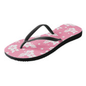 Aloha Pink Classic Hawaiian Seamless Pattern Teenslippers (Schuin)