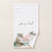 Aloha Plage tropicale Palmiers (Serviette à main)