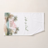 Aloha Plage tropicale Palmiers (Serviette à main)