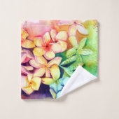 Aloha Plumeria Blossom Bad Handdoek (Wasdoekje)