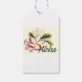 Aloha Plumeria Cadeaulabel (Voorkant)