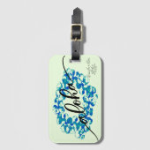 Aloha Plumeria Lei Bag Label Bagagelabel (Voorkant (verticaal))