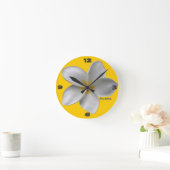 Aloha Plumeria Wall Clock Ronde Klok (Huis)