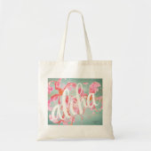 Aloha Plumeria Watercolor Tote (Voorkant)
