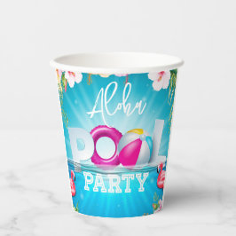 Aloha Pool Party Papieren Bekers