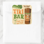 Aloha Poster Vierkante Sticker (Tas)