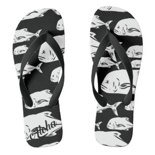 Aloha print slippers - teenslippers