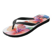 Aloha print slippers - teenslippers (Schuin)