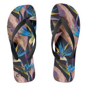 Aloha print slippers - teenslippers