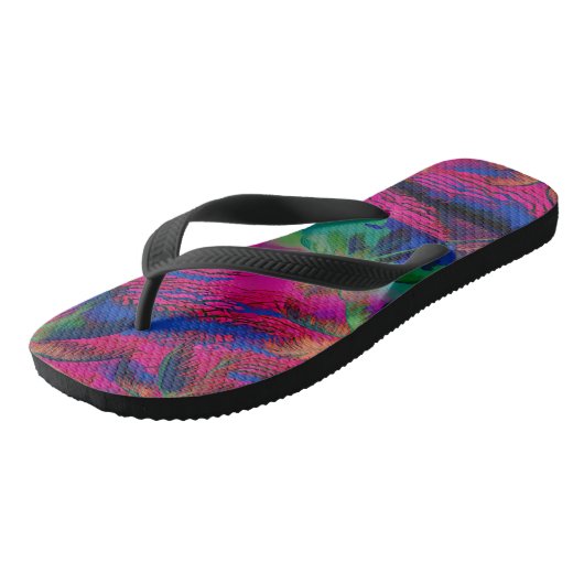 Aloha print slippers - teenslippers (Schuin)