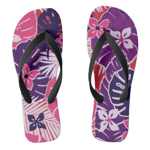 Aloha print slippers - teenslippers