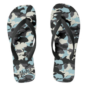Aloha print slippers - teenslippers
