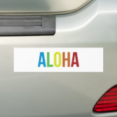 Aloha Rainbow Bumpersticker (Op auto)