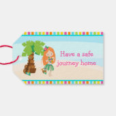 Aloha Red Hair Girl Cadeaulabel (Achterkant Horizontaal)