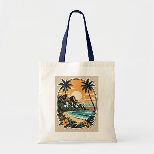 Aloha Retro Beach Tas (Voorkant)