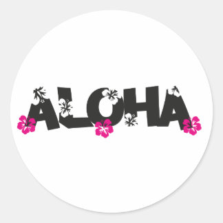 Aloha Ronde Sticker
