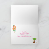 Aloha rood haar meisje dank u kaart (Binnen)