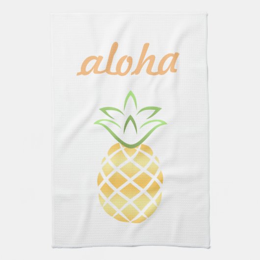 Aloha serviette de cuisine d'ananas (Vertical)
