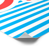 Aloha, Shaka Main, poster d'été, bleu (Coin)