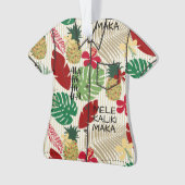 Aloha Shirt de vacances tropicales hawaïennes ALO- (devant)