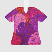 Aloha Shirt en feuille de monstère hawaïenne aquar (devant)