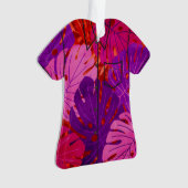 Aloha Shirt en feuille de monstère hawaïenne aquar (devant)