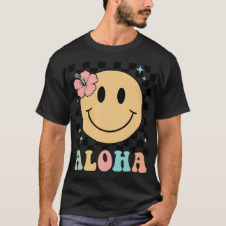 Aloha Shirt Happy Face Vakantie Mannen Vrouwen Kin